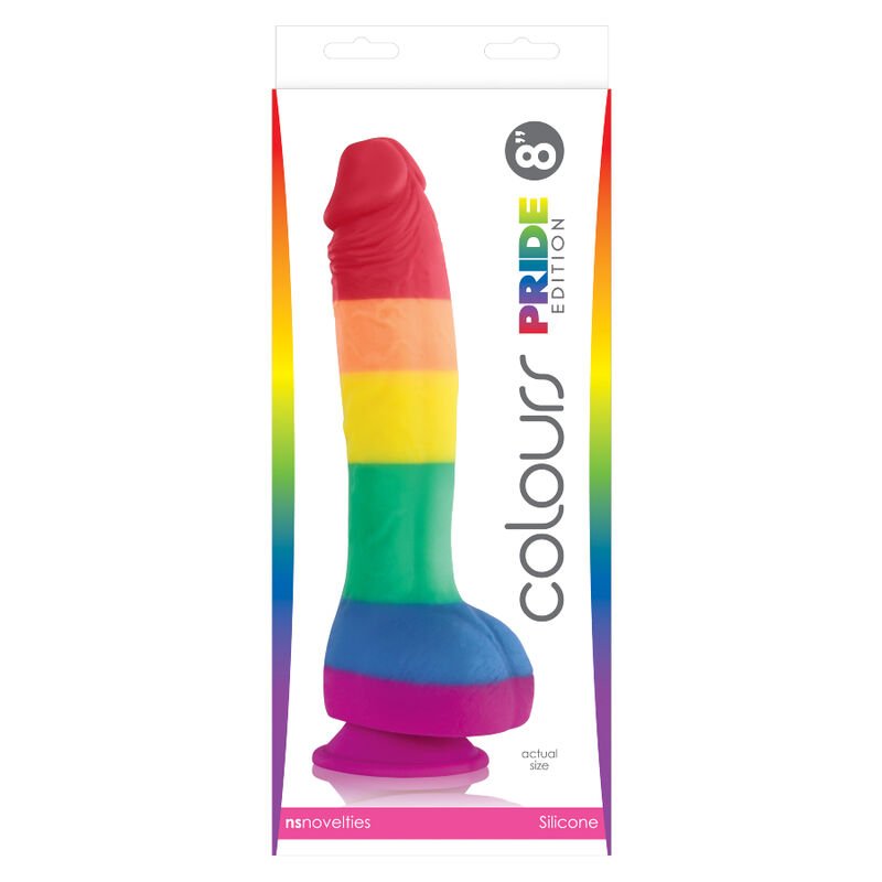 PRIDE - LGBT ZASTAVA DILDO 19 CM - slika 2