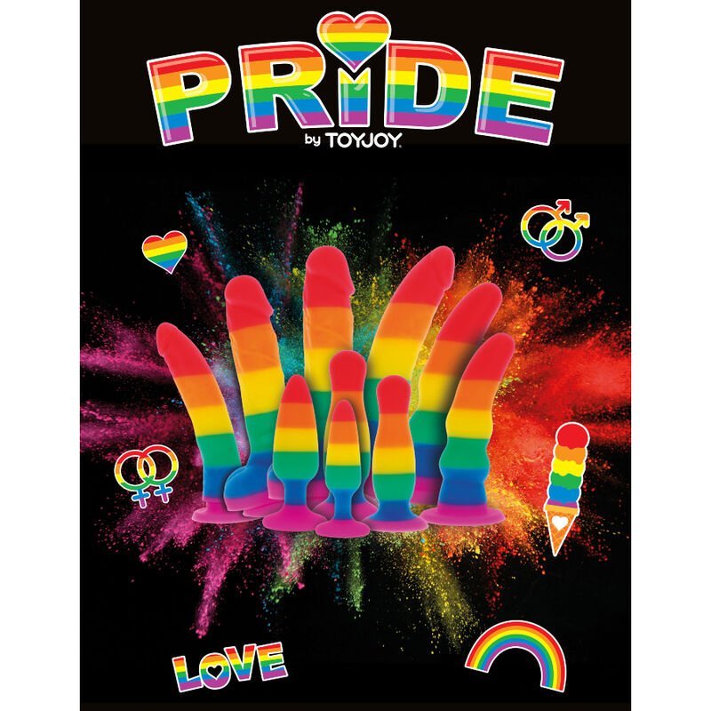 PRIDE - LGBT ZASTAVA DILDO 19 CM - slika 3