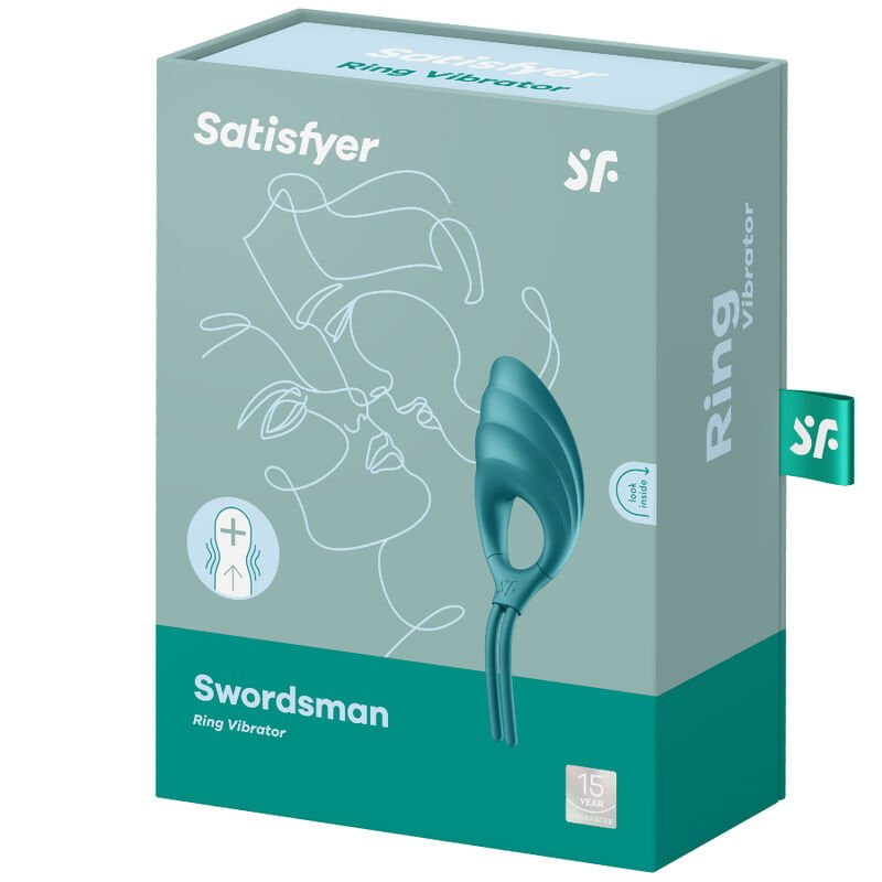 SATISFYER SWORDSMAN RING VIBRATOR - GREEN - slika 4