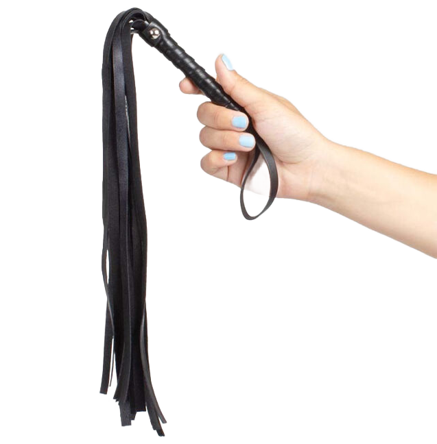 SECRETPLAY BLACK BONDAGE WHIP - BDSM COLLECTION