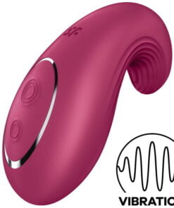 SATISFYER DIPPING DELIGHT LAY-ON VIBRATOR - RED
