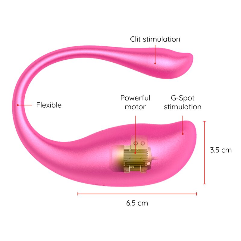 ONINDER VIBRATING EGG PINK - FREE APP - slika 4