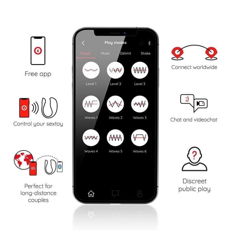 ONINDER VIBRATING EGG PINK - FREE APP - slika 3