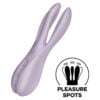SATISFYER THREESOME 2 VIBRATOR - VIOLET
