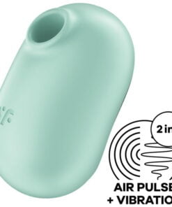 SATISFYER PRO TO GO 2 DOUBLE AIR PULSE STIMULATOR  VIBRATOR - BEIGE