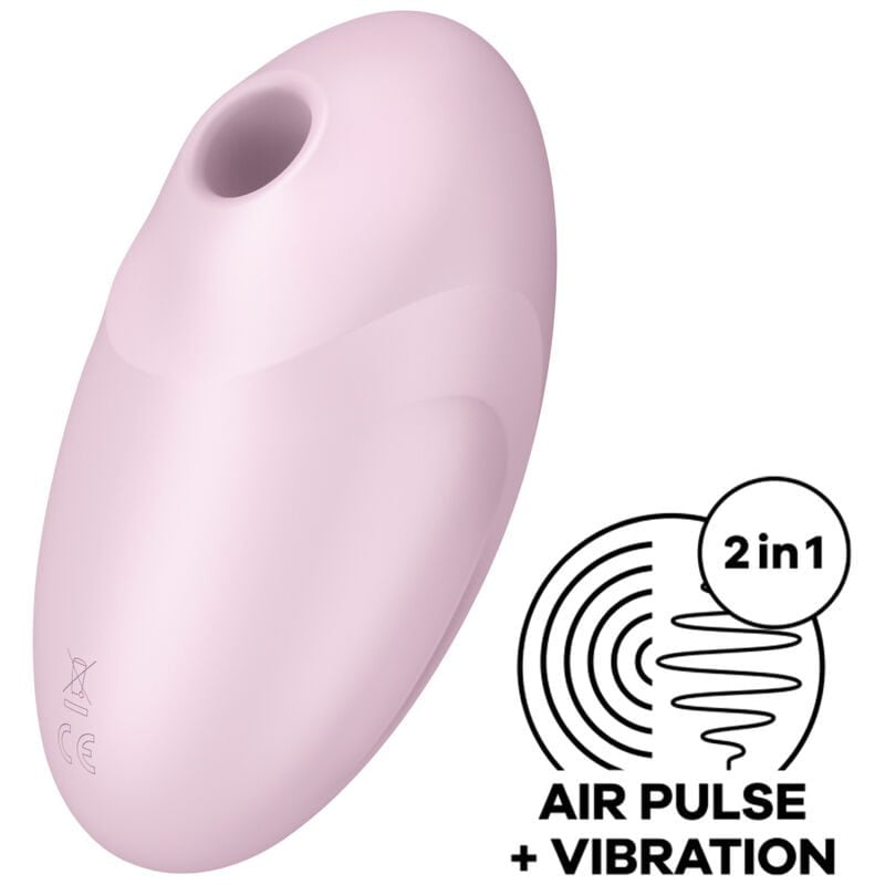 SATISFYER VULVA LOVER 3 AIR PULSE STIMULATOR VIBRATOR - PINK