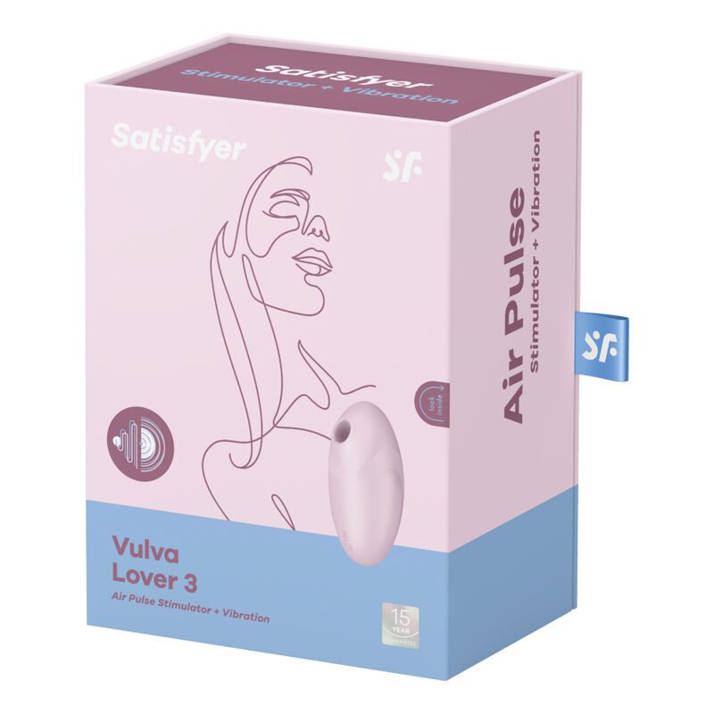 SATISFYER VULVA LOVER 3 AIR PULSE STIMULATOR VIBRATOR - PINK - slika 4