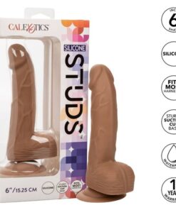 CALIFORNIA EXOTICS SILICONE STUDS 15,24 CM BROWN