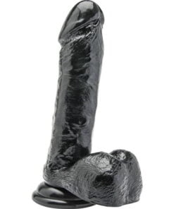 GET REAL - DILDO 18 CM WITH BALLS BLACK