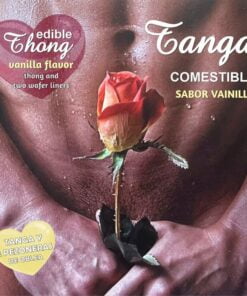 HOTFLOWERS - WAFER THONG AND 2 NIPPLE PADDERS VANILLA FLAVOR /es/pt/en/fr/it/