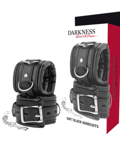 DARKNESS HANDCUFFS WRIST CUFFS BLACK