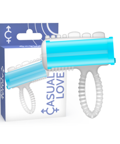 CASUAL RING JEZIČNI VIBRATOR - MODER