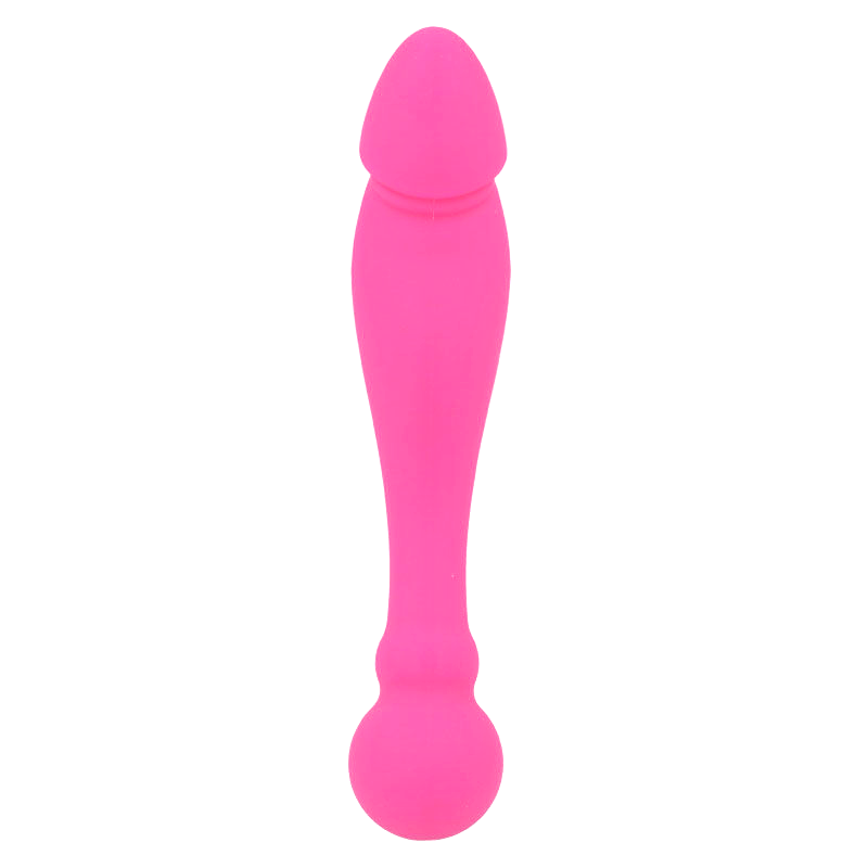INTENSE RICK SILIKONSKI DVOJNI VIBRATOR - ROZA - slika 3