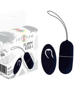INTENSE FLIPPY I VIBRACIJSKO JAJCE NA DALJINSKO UPRAVLJANJE - ČRNO