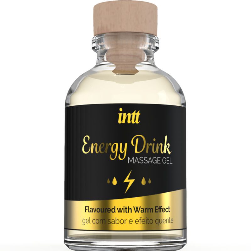 INTT - MASSAGE GEL WITH FLAVORED ENERGY CA DRINK AND HEATING EFFECT