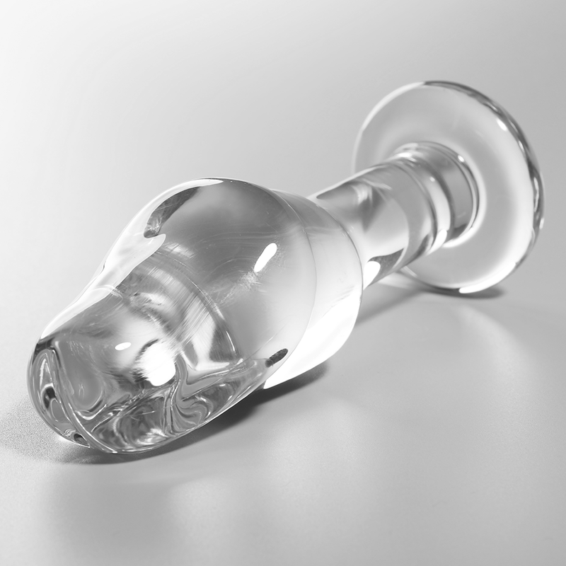 NEBULA SERIES BY IBIZA - MODEL 6 ANAL PLUG BOROSILICATE GLASS 12.5 X 4 CM CLEAR - slika 2