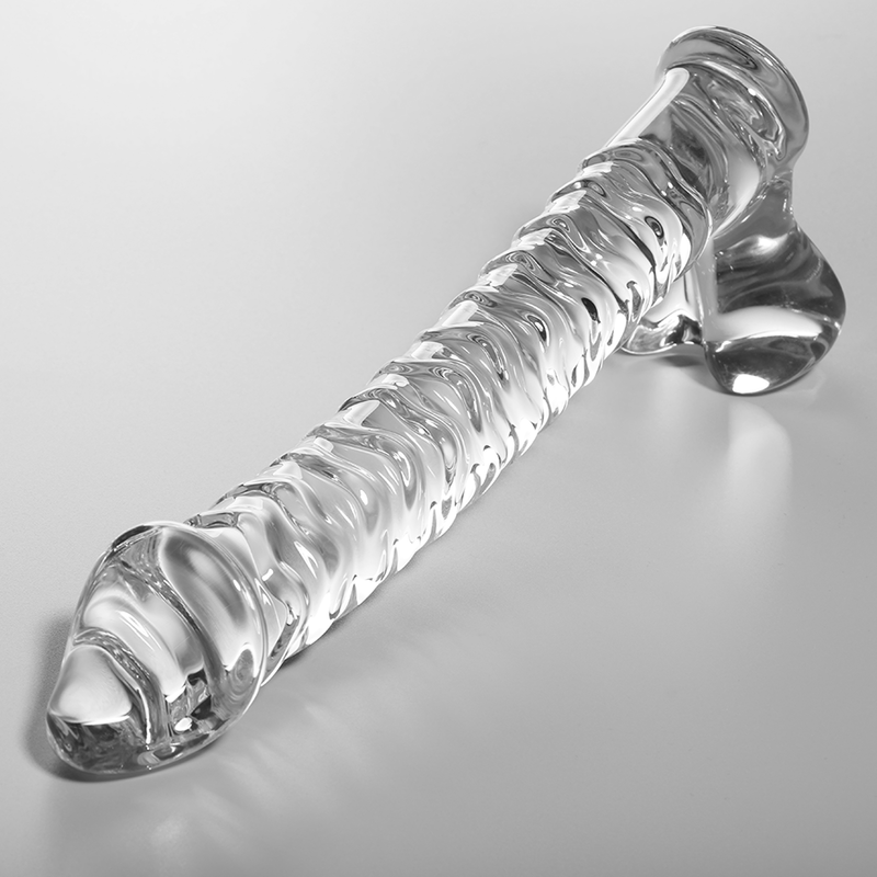 NEBULA SERIES BY IBIZA - MODEL 23 DILDO BOROSILICATE GLASS 21.5 X 4 CM CLEAR - slika 2
