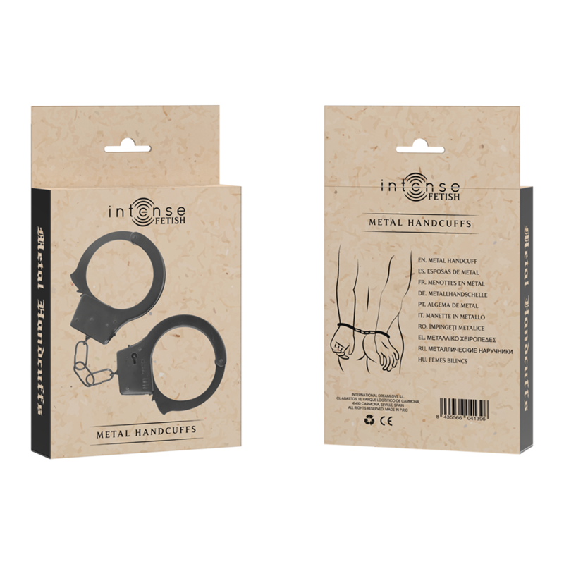 INTENSE - FETISH METAL HANDCUFFS - slika 3