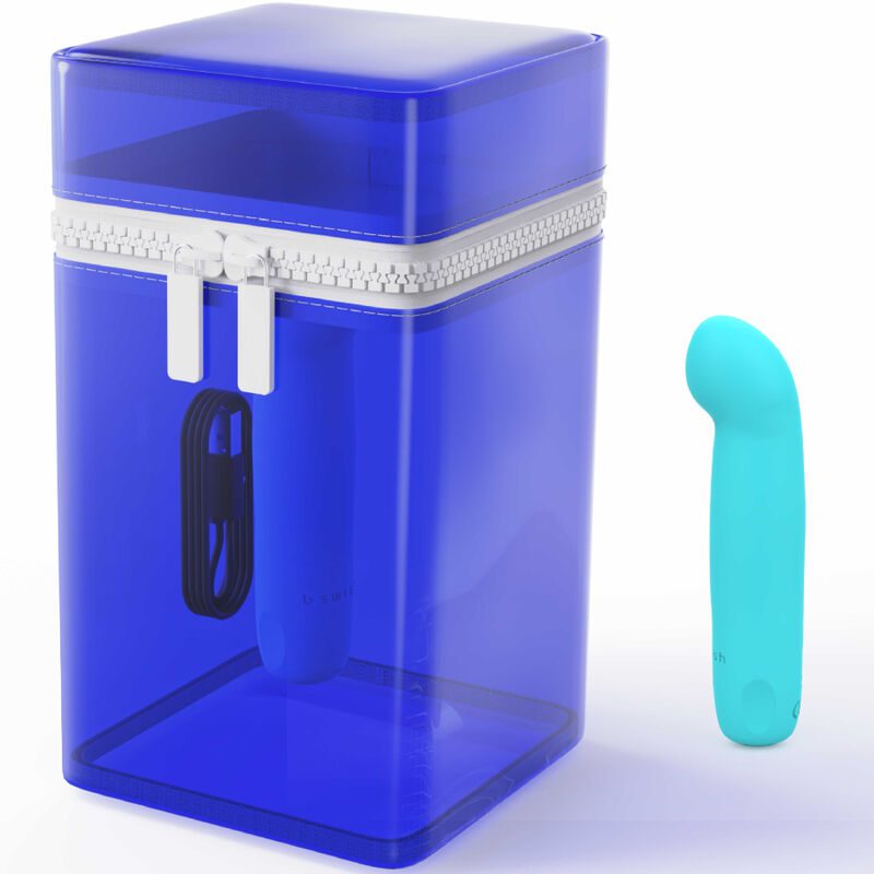 B SWISH - BCUTE CURVE INFINITE CLASSIC LIMITED EDITION SILICONE RECHARGEABLE VIBRATOR ELECTRIC BLUE