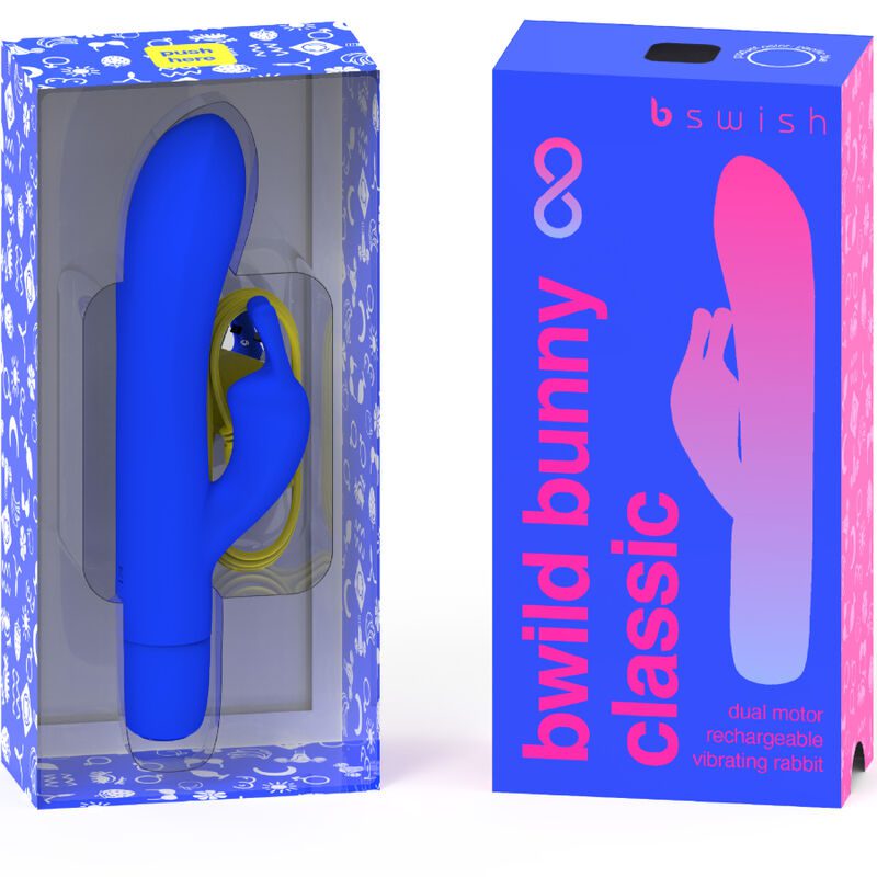 B SWISH - BWILD BUNNY INFINITE CLASSIC SILICONE RECHARGEABLE VIBRATOR PACIFIC BLUE - slika 2