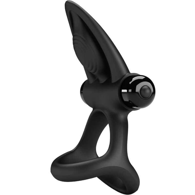 PRETTY LOVE - VIBRATING RING 10 VIBRATIONS BLACK SILICONE - slika 2