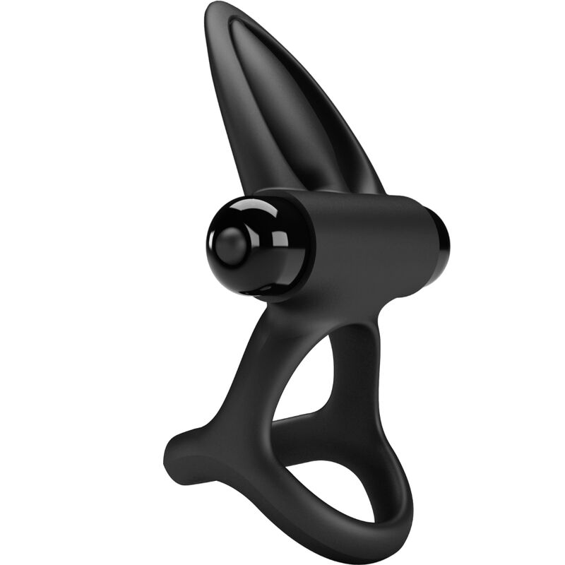 PRETTY LOVE - VIBRATING RING 10 VIBRATIONS BLACK SILICONE - slika 3