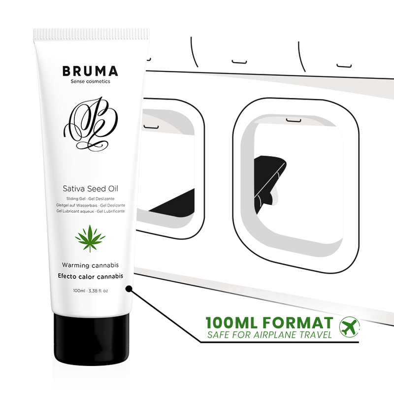 BRUMA - SATIVA SEED OIL SLIDING GEL WARMING CANNABIS FLAVOR 100 ML - slika 3