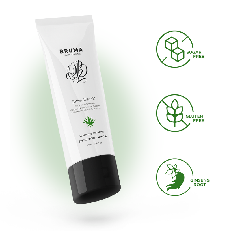 BRUMA - SATIVA SEED OIL SLIDING GEL WARMING CANNABIS FLAVOR 100 ML - slika 2