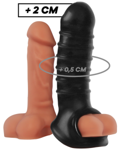 VIRILXL PODALJŠEK ZA PENIS Z DODATNIM UDOBNIM ROKAVOM V15 ČRN