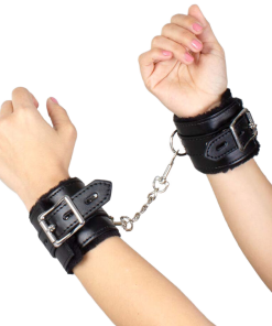 SECRETPLAY BLACK BONDAGE HANDCUFFS - BDSM COLLECTION