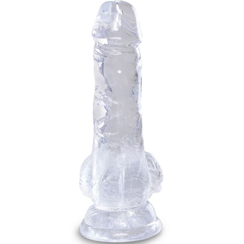 KING COCK CLEAR - REALISTIC PENIS WITH BALLS 10.1 CM TRANSPARENT - slika 2