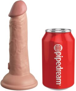 KING COCK ELITE - REALISTIC DILDO VIBRATING  SILICONE 15.2 CM