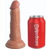 KING COCK ELITE - REALISTIC DILDO VIBRATING  SILICONE 15.2 CM CARAMEL