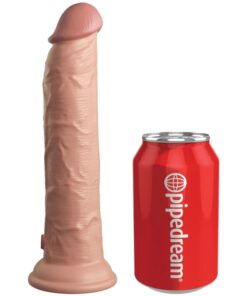 KING COCK ELITE - REALISTIC DILDO VIBRATOR  SILICONE REMOTE CONTROL 23 CM