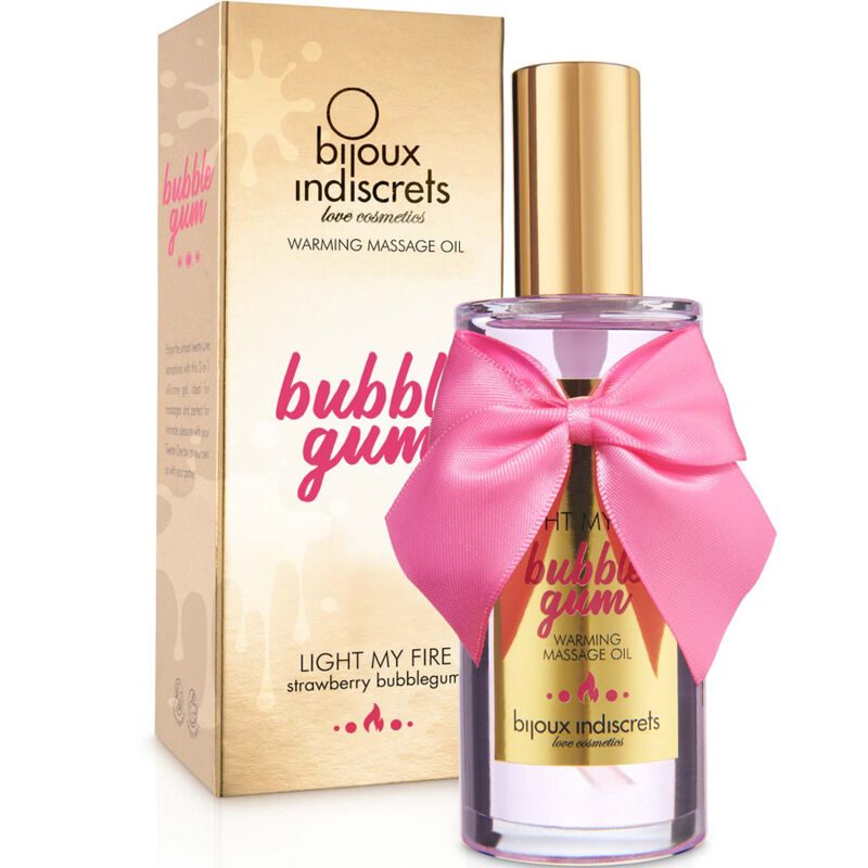 BIJOUX INDISCRETS - LIGHT MY FIRE MASSAGE OIL HEAT EFFECT GUM FLAVOR - slika 2