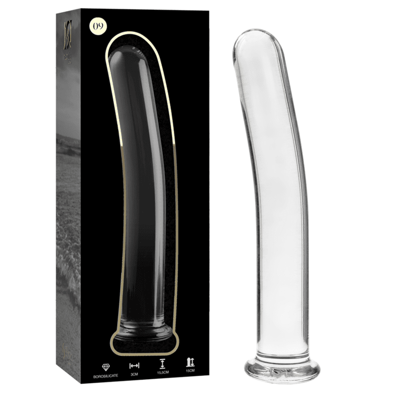 NEBULA SERIES BY IBIZA - MODEL 9 DILDO BOROSILICATE GLASS 15.5 X 2.5 CM CLEAR
