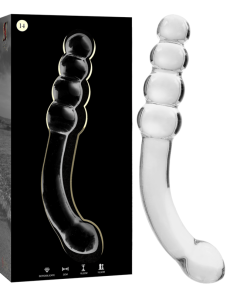 NEBULA SERIES BY IBIZA - MODEL 14 DILDO BOROSILICATE GLASS 18.5 X 3 CM CLEAR