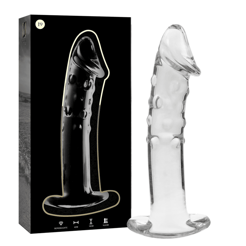 NEBULA SERIES BY IBIZA - MODEL 19 DILDO BOROSILICATE GLASS 18.5 X 4 CM CLEAR