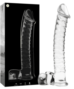 NEBULA SERIES BY IBIZA - MODEL 23 DILDO BOROSILICATE GLASS 21.5 X 4 CM CLEAR