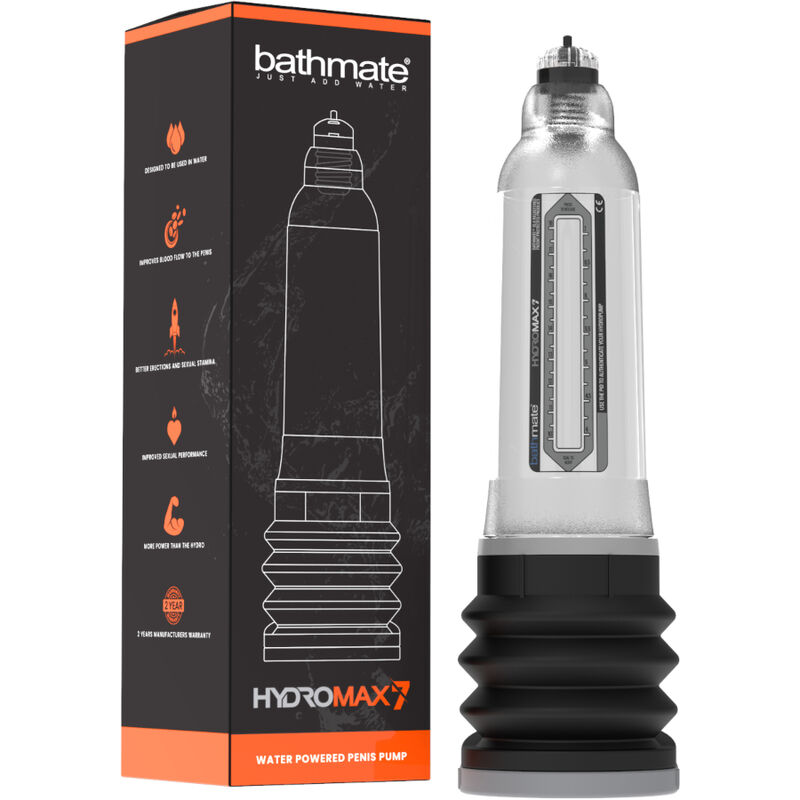 BATHMATE HYDROMAX 7 ČRPALKA ZA PENIS - PROZORNA - slika 2