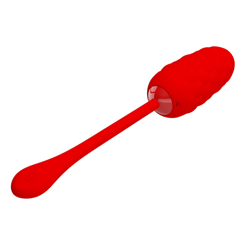 PRETTY LOVE - VIBRATING EGG WITH RED RECHARGEABLE MARINE TEXTURE - slika 2
