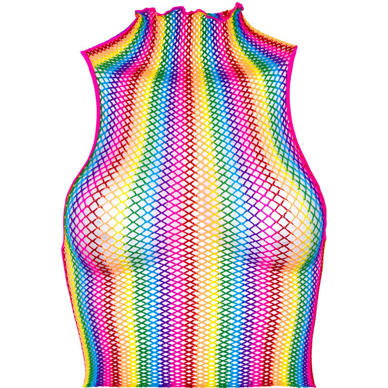 LEG AVENUE - MULTICOLOR NET TOP - slika 3