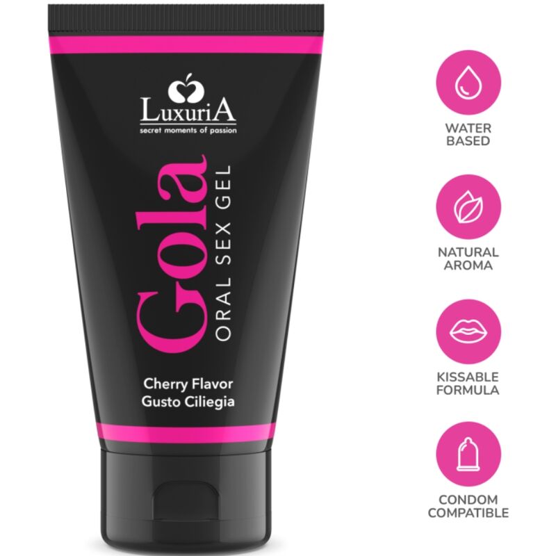 LUXURIA GEL ZA ORALNI SEKS Z OKUSOM ČEŠNJE 30 ML - slika 3