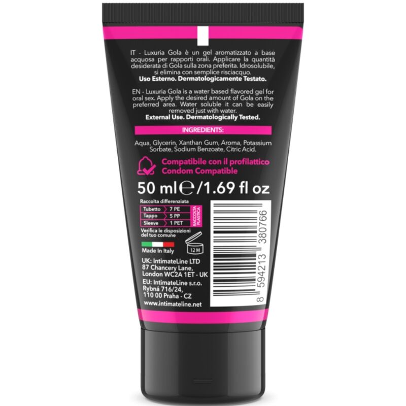LUXURIA GEL ZA ORALNI SEKS Z OKUSOM ČEŠNJE 30 ML - slika 2
