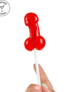 SECRETPLAY - COCK LOLLIPOP WITH ALCOHOL STRAWBERRY DAIQUIRI