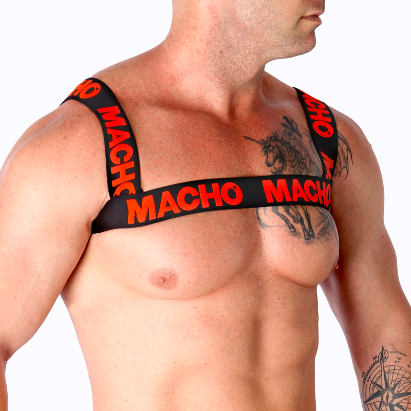 MACHO - DOUBLE HARNESS RED - slika 2