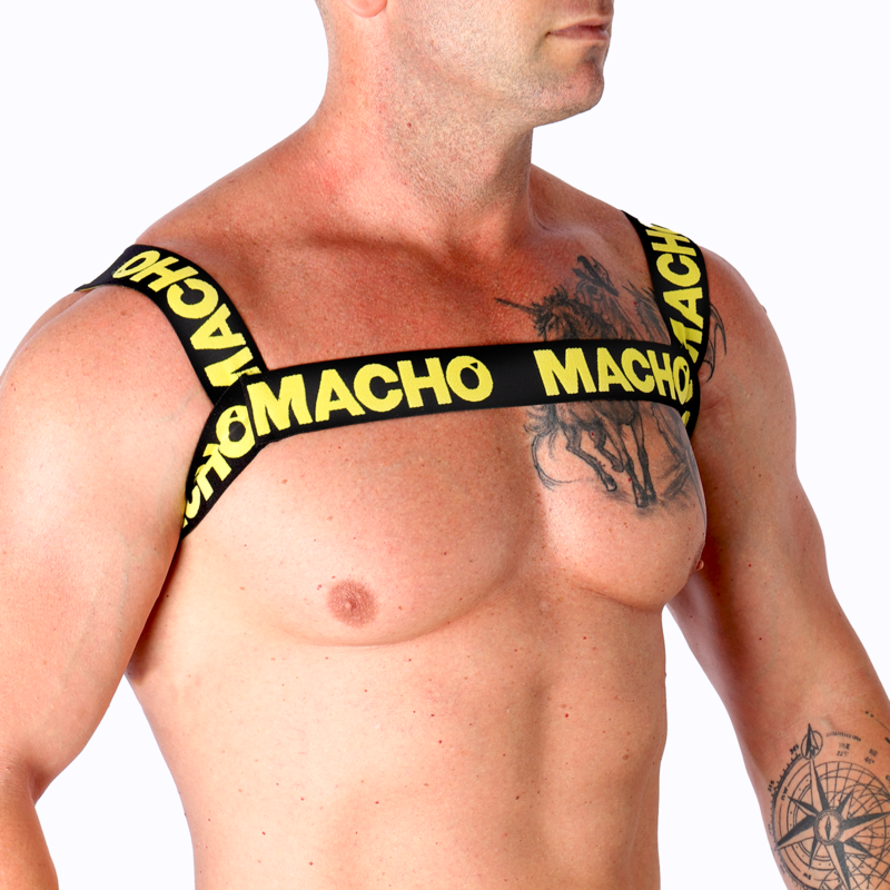MACHO - DOUBLE HARNESS YELLOW - slika 2