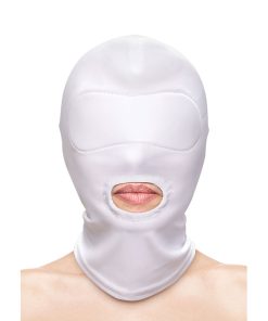 NS NOVELTIES - FETISH  FASHION MOUTH HOOD NYLON WHITE