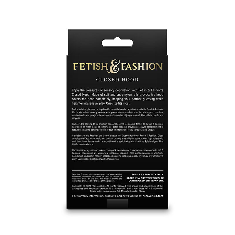NS NOVELTIES - FETISH FASHION CLOSED HOOD NYLON WHITE - slika 3