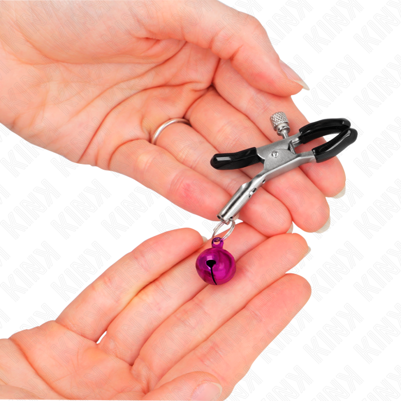 KINK - PURPLE SINGLE BELL NIPPLE CLAMP 6 CM - slika 3